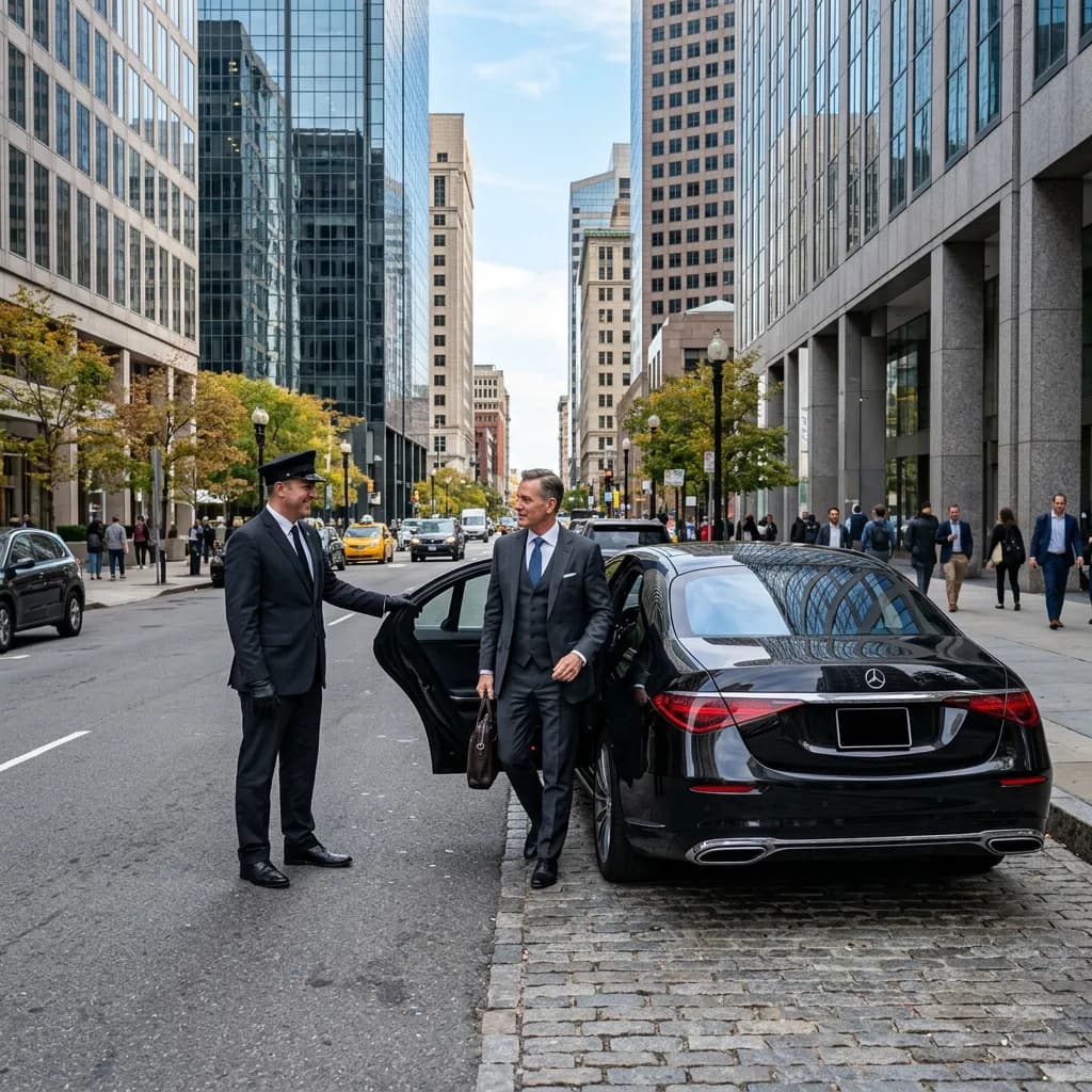 Executive Chauffeur Service for Boston Business Meetings Limousine Service in Boston