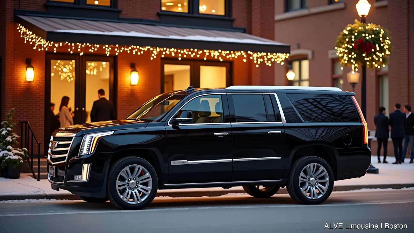 Corporate Holiday Party Transportation in Boston Hero Background