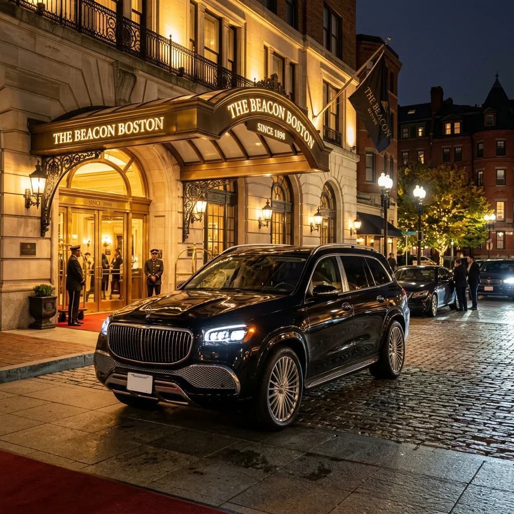Luxury Car Service Boston Hero Background